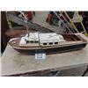 Image 1 : Vintage Motorized Boat 34" Long - Very Cool Toy - Not Tested - Looks Simple