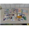 Image 1 : Box with Assorted Baseball + Hockey Cards - Pages for Binder with Baseball 