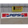 Image 1 : Metal Pepsi Sign 10" x 48" 