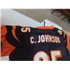 Image 8 : Football Jersey Bengals #85Cleo Johnson Sz XXL