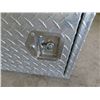 Image 3 : Checker Plate Stainless Truck Tool Box - NO Key 15" x 19" x 57" 