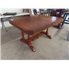 Image 2 : Dining Room Table with Scissor Leaf 29" x 42" x 55" - Leaf is 18" 