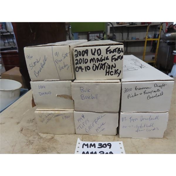 8 Boxes Bulk Baseball Cards Large Selection 1991 2010 Varous