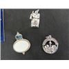 Image 2 : 5 Assorted Sterling Silver Charms