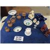 Image 1 : 3 Buddah Ornaments, Pottery Knick Knacks, Porcelain Bell, Small