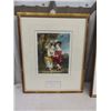 Image 2 : 3 Framed Works of Art - Prints ; Young Fortune Teller 14.5" x 18",