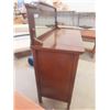 Image 8 : Antique Solid Oak Buffet with Mirror 18" x 48" x 55" 