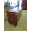 Image 2 : Walnut Mid Century 8 Drawer Dresser 17.5" x 31.5" x 64" 