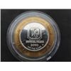 Image 2 : 2003 Las Vegas Imperial Palace $10 Gaming Token - 999 Pure Silver