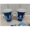 Image 2 : Assorted Wedgewood Items; Plates, Ashtrays, Creamer, Vase, (2) 2 Handled
