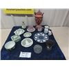 Image 1 : Various Wedgewood Items; Urn, Plates, Bowls, Cup + Saucer , Creamers,