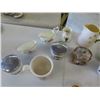 Image 2 : Assorted Bone China Creamers, Small Canisters, Coffee Cup, Butter Dish