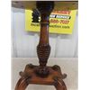 Image 3 : Small Ornate 4 Leg Pedestal End Table/ Plant Stand 15" x 18" x 19" 