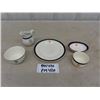 Image 1 : 5 pcs Hotel/ Restaurant Wares with Monogram HWC? ; Creamer, Oval Bowl,