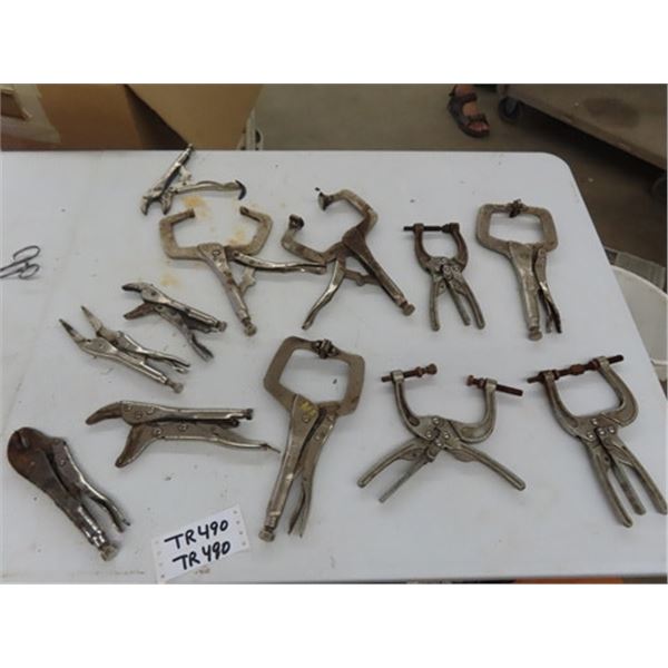 Assorted Vice Grips, Clamps