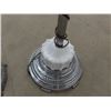 Image 3 : 2 Vintage Floor Model Standing Ashtrays; 1 Chrome with Glass, 
