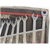 Image 8 : Large Assortment of Combination Wrenches, Standard + Metric - 