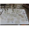 Image 2 : Quantity of Vintage Clear Glass; Jars, Divided Dishes, Glasses, Salt + Pepper 