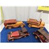 Image 2 : 4 Wooden Cars 4" x 4" x 11" + Metal Canon Ornament