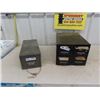 Image 1 : 2 Metal Index Cabinets; 1 Single + (1) 4 Drawer 10" x 12" x 17" 