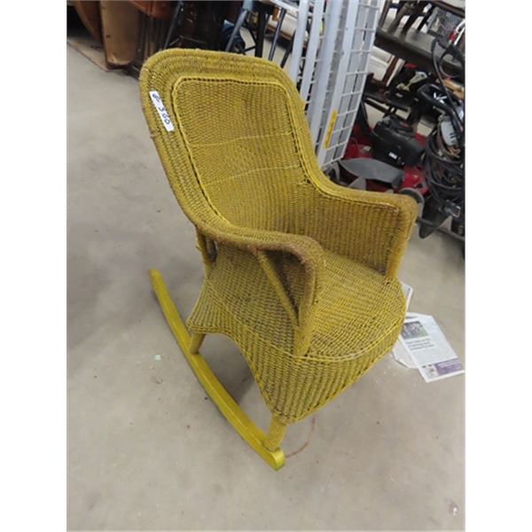 Vintage Wicker Rocker