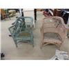 Image 1 : 2 Vintage Wicker Chairs