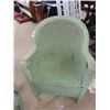 Image 2 : Vintage Wicker Rocking Chair + Side Chair