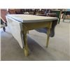 Image 2 : Painted Drop Leaf Coffee Table - Fully Extended 19" x 36" x 42" 