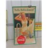 Image 1 : 1942 Coca-Cola Cardboard Sign 22.5" x 37.5" 
