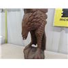 Image 2 : Wooden Carved Eagle 28" tall 