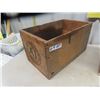 Image 2 : Fruit Crate + Wooden Hinged Box 9 1/2'' x 25'' x 11''