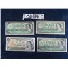 Image 1 : (3) Canadian $1.00 Bills 1954, 1867-1967, 1973 