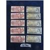 Image 1 : (10) Canadian Paper Bills-  (5) 1986 $2.00 Bills + (5) 1973 $1.00 Bills 