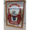 Image 1 : Vintage Molson Canadian Export Ale Mirror Clock 19'