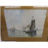Image 2 : Antique Early 1900s Watercolor Painting of Sail 