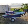 Image 4 : (1) 1996 + (1) 1995 Kawasaki 900 CC Jet Skis with Trailer , LED Lights, New Tires HAS TOD  - Running