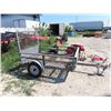 Image 1 : B.H Landscape Trailer 57" x 74" with Tilt Deck plus Ram