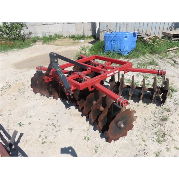 Farm King 3 PH 7 1/2" Tandem Disc Notched Blades on Front + Rear