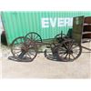 Image 1 : 4 Wheel Horse Drawn Wagon / Outdoor Yard Art 