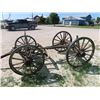 Image 6 : 4 Wheel Horse Drawn Wagon / Outdoor Yard Art 