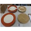 Image 1 : Calvin Klein Dinnerware - Nomad Pattern, 113 pcs with (12) 9" + 11" Dinner