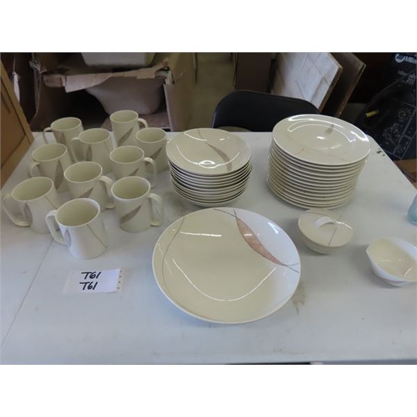 Calvin Klein Dinnerware - Nomad Pattern- (14) 9" Plates, (11) Soup Bowls, 