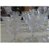 Image 3 : 16 Val St. Lambert Glasses, Glendale pattern. 4 styles: Water Goblet: 6 3/4" 