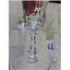 Image 4 : 16 Val St. Lambert Glasses, Glendale pattern. 4 styles: Water Goblet: 6 3/4" 