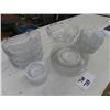 Image 8 : 27 Pieces of Val St. Lambert Crystal serving dishes in the pattern of Intaglio