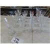 Image 1 : 16 Val St. Lambert Glasses, Glendale pattern. 4 styles: Water Goblet: 6 3/4" 