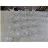 Image 4 : 16 Val St. Lambert Glasses, Glendale pattern. 4 styles: Water Goblet: 6 3/4" 