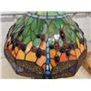 Image 5 : Lovely tiffany style lamp with stained glass & dragon fly motif.  16"L x 16"W x 23"H