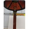 Image 4 : Mission style lamp with Micah like shade. The base of the lamp is wood and 