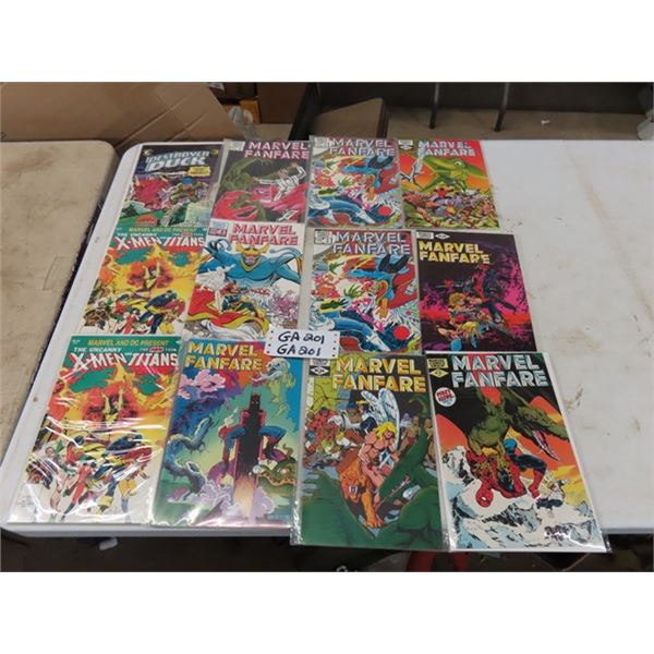 Assorted Comics; Marvel Fanfare, X-Men, Destroyer Duck - 12 Total